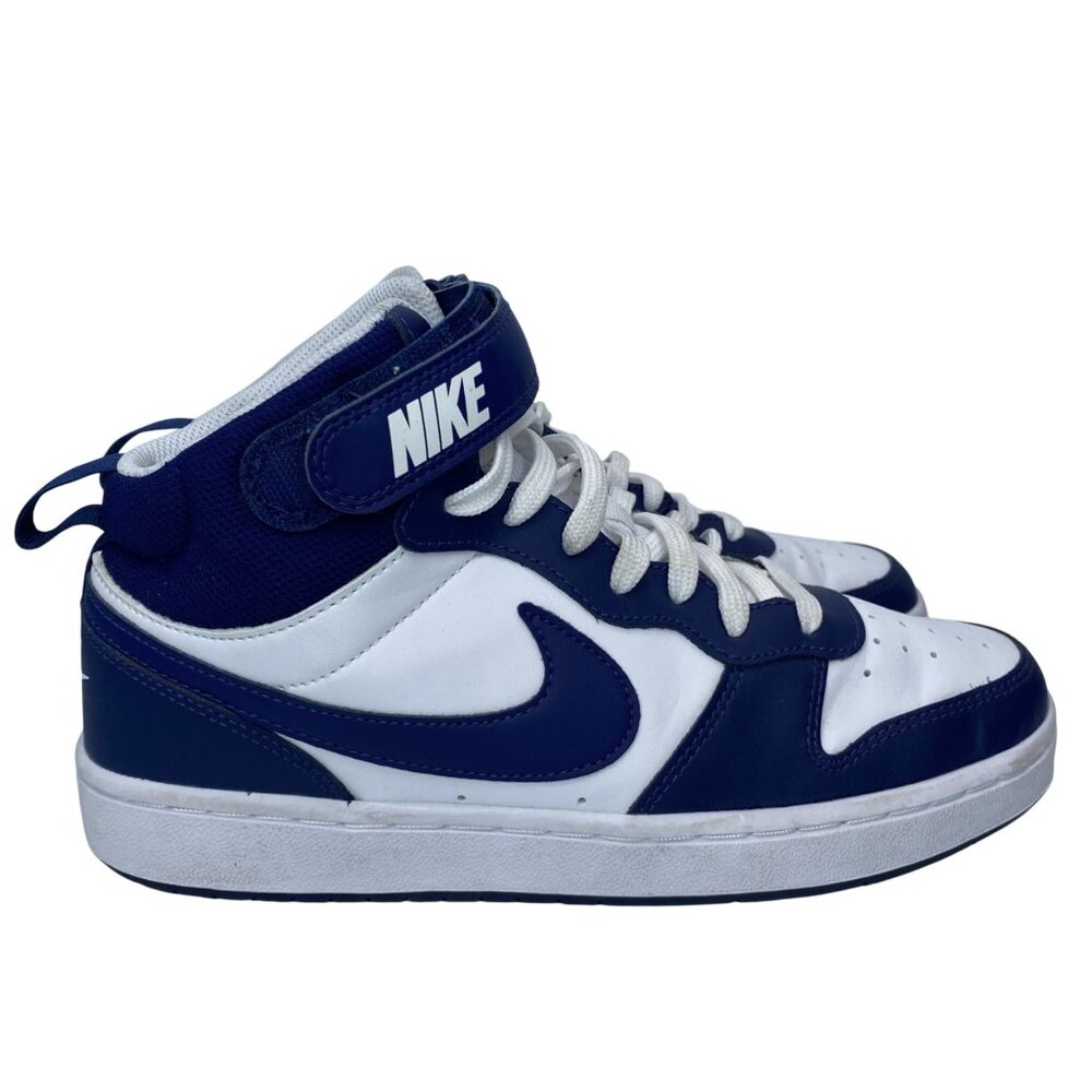 Nike Court Borough Mid 2 sneakers White/Blue ( CD7782-107 ) Youth size 7Y